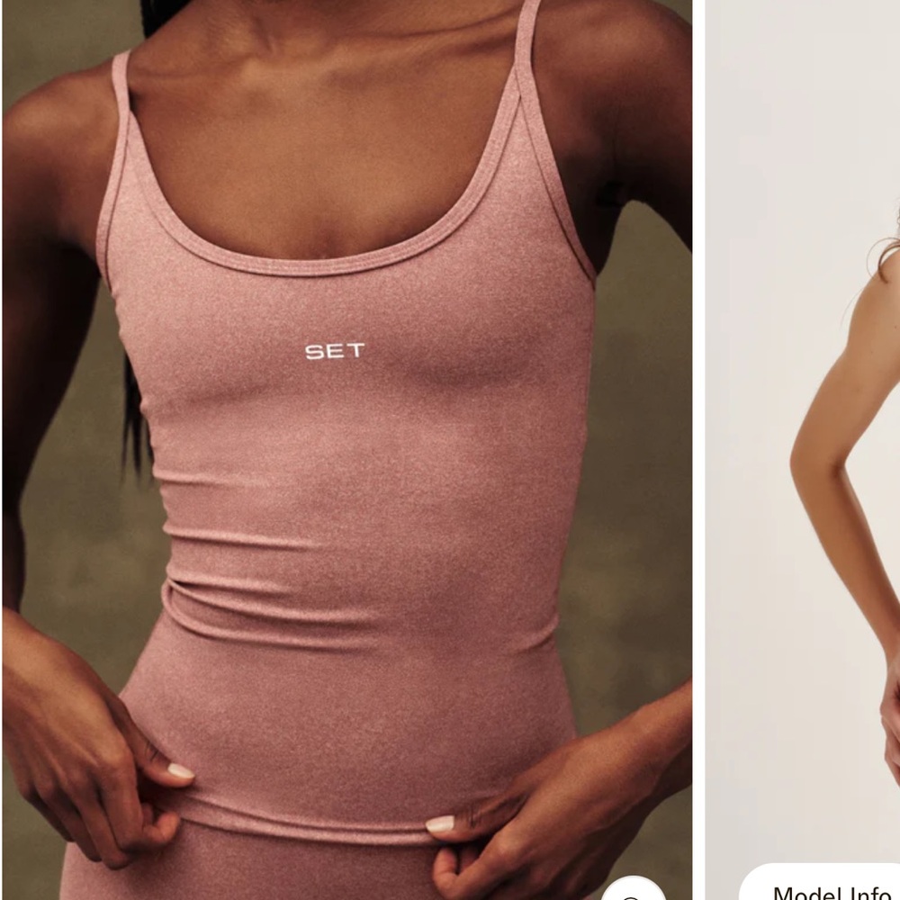 SET Active set top and leggigns Mauve Pink